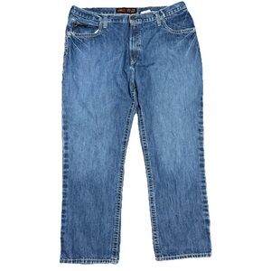 Ariat Work FR M4 Low Rise Boot Cut Flame Resistant Mens 44 x 32 Denim Blue